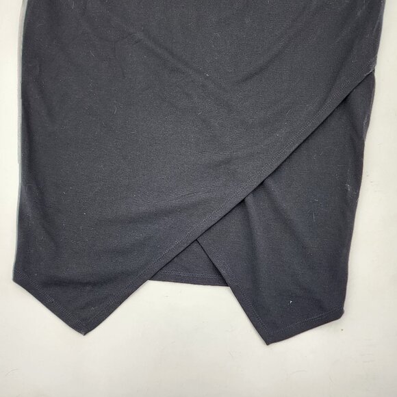 Torrid 2 Womens 18/20 Black Midi Envelope Back Skirt Stretch Waist NEW - Picture 3 of 6